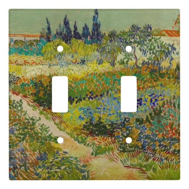 Vincent Van Gogh Garden at Arles Light Switch Cover (Front)