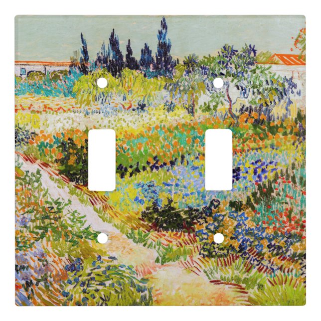 Vincent van Gogh - Garden at Arles Light Switch Cover (Front)