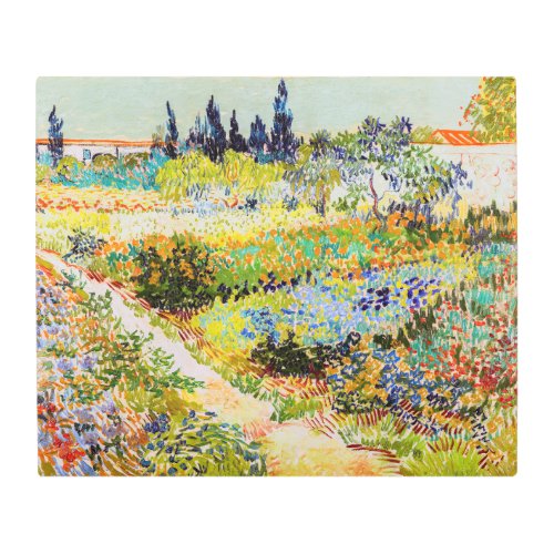 Vincent van Gogh _ Garden at Arles Metal Print