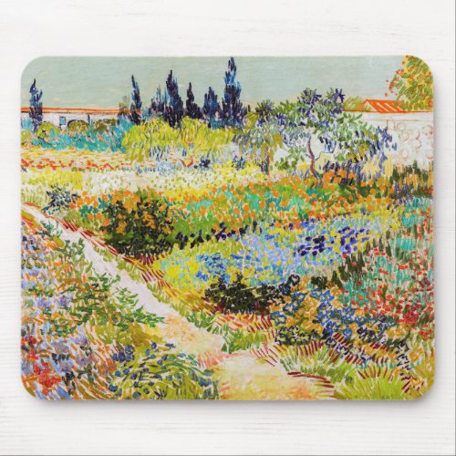 Vincent van Gogh _ Garden at Arles Mouse Pad