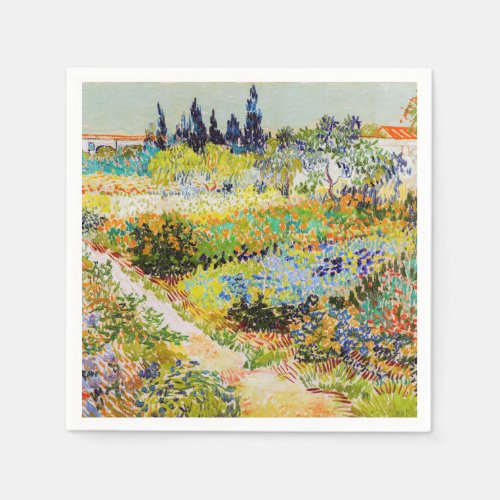 Vincent van Gogh _ Garden at Arles Napkins