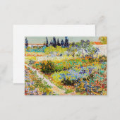 Vincent van Gogh - Garden at Arles Note Card (Front/Back)