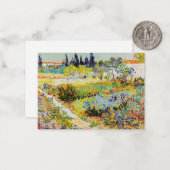 Vincent van Gogh - Garden at Arles Note Card (Front/Back In Situ)
