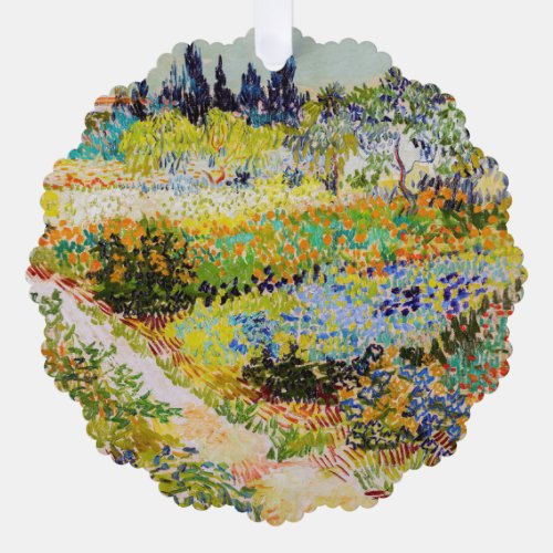 Vincent van Gogh _ Garden at Arles Ornament Card