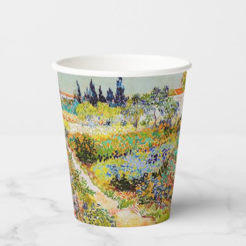 Vincent van Gogh _ Garden at Arles Paper Cups