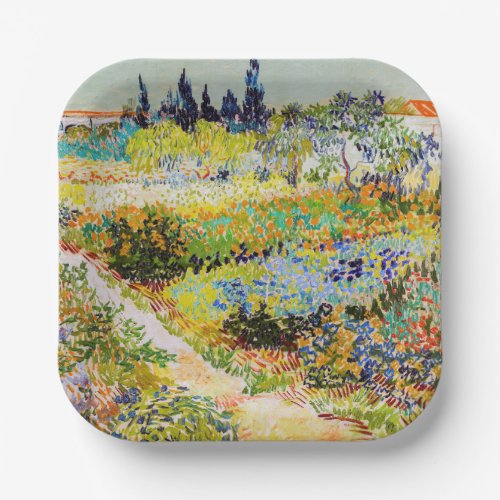 Vincent van Gogh _ Garden at Arles Paper Plates