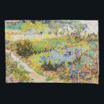 Vincent van Gogh - Garden at Arles Pillow Case<br><div class="desc">Garden at Arles / Flowering Garden with Path / Jardin a Arles - Vincent van Gogh,  1888</div>