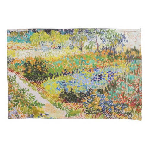 Vincent van Gogh _ Garden at Arles Pillow Case