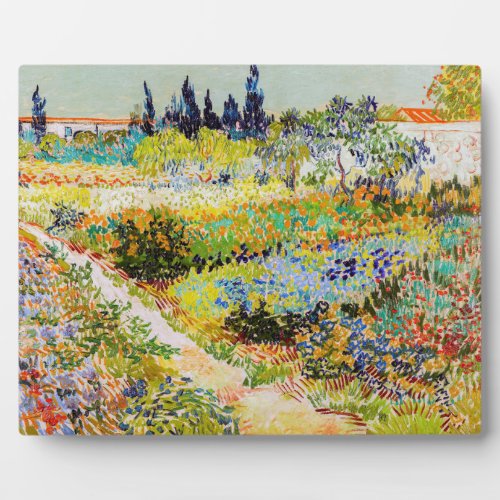 Vincent van Gogh _ Garden at Arles Plaque