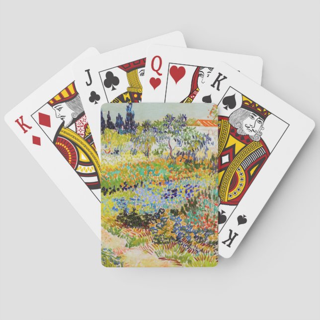Vincent van Gogh - Garden at Arles Poker Cards (Back)