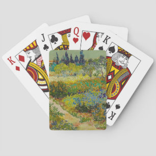 Vincent Van Gogh Garden at Arles Poker Cards