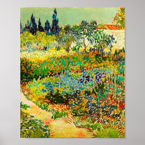 Vincent Van Gogh Garden at Arles Poster