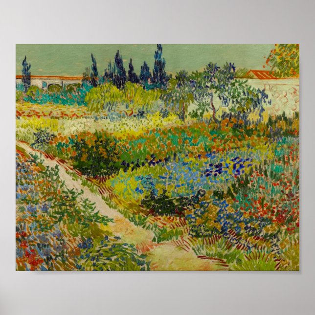 Vincent Van Gogh Garden at Arles Poster (Front)