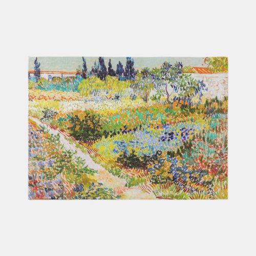 Vincent van Gogh _ Garden at Arles Rug