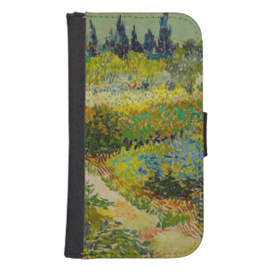 Vincent Van Gogh Garden at Arles Galaxy S4 Wallet Case