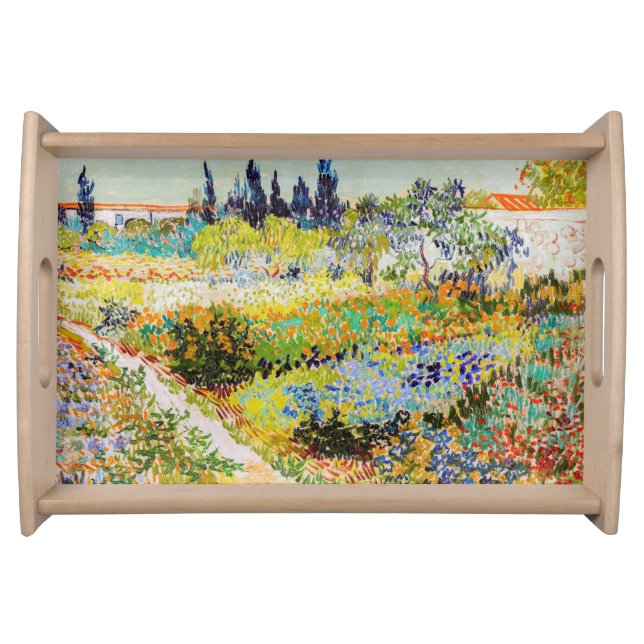 Vincent van Gogh - Garden at Arles Serving Tray (Front)