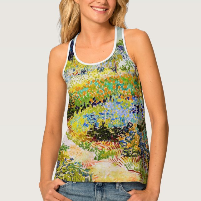 Vincent van Gogh - Garden at Arles Tank Top (Front)