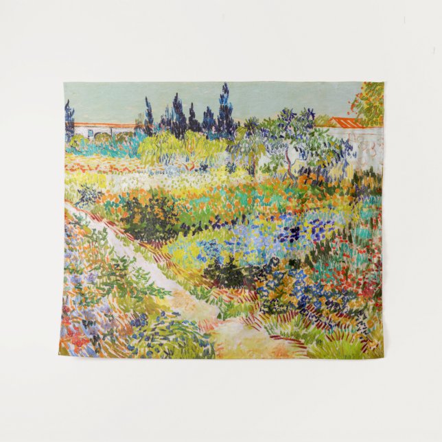 Vincent van Gogh - Garden at Arles Tapestry (Front (Horizontal))