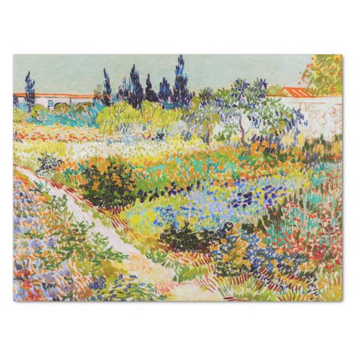 Vincent van Gogh _ Garden at Arles Tissue Paper