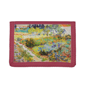 Vincent van Gogh - Garden at Arles Tri-fold Wallet