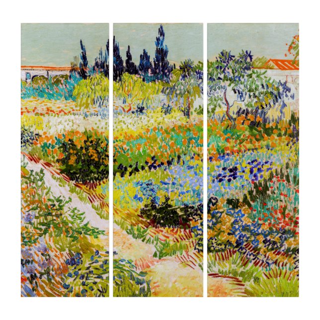 Vincent van Gogh - Garden at Arles Triptych (Front)