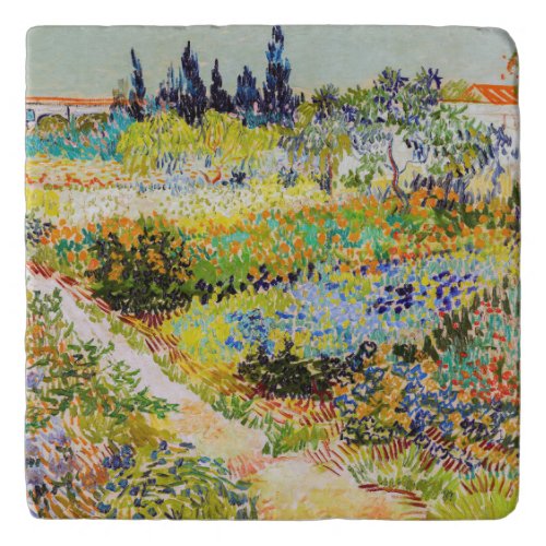 Vincent van Gogh _ Garden at Arles Trivet