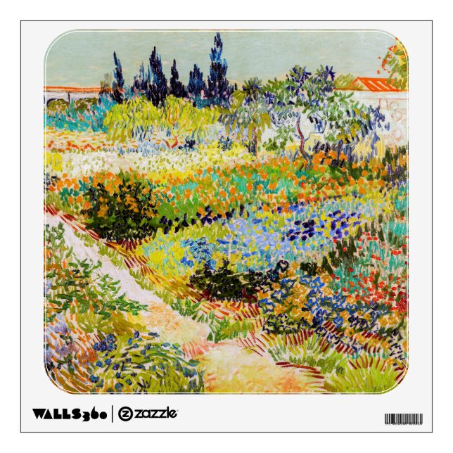 Vincent van Gogh - Garden at Arles Wall Decal (Front)