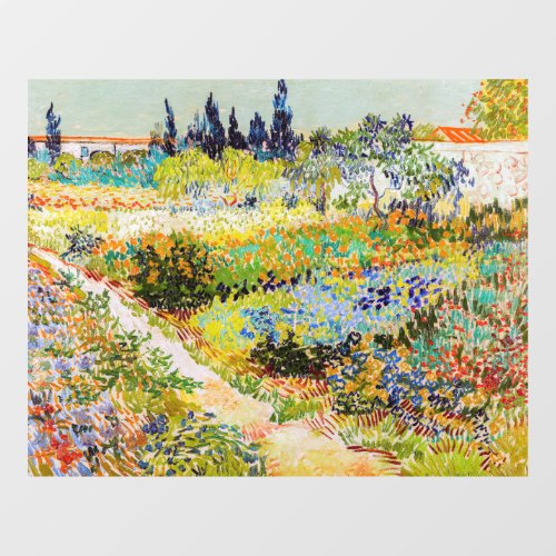 Vincent van Gogh _ Garden at Arles Window Cling