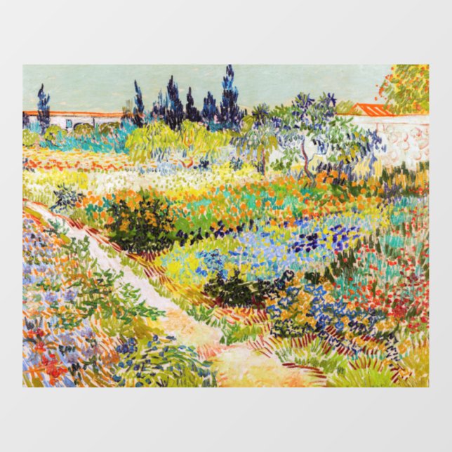 Vincent van Gogh - Garden at Arles Window Cling (Sheet)