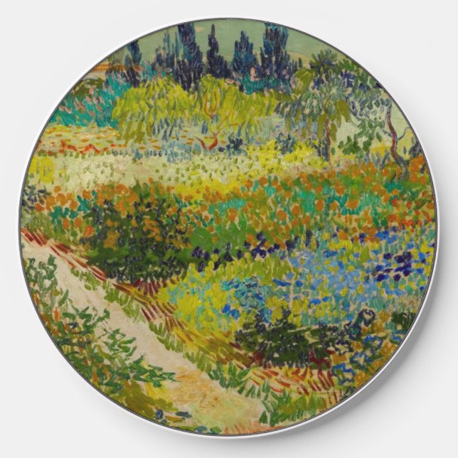 Vincent Van Gogh Garden at Arles Wireless Charger (Front)