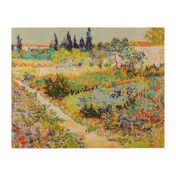 Vincent van Gogh - Garden at Arles Wood Wall Art