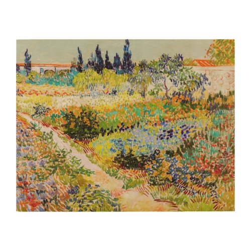 Vincent van Gogh _ Garden at Arles Wood Wall Art