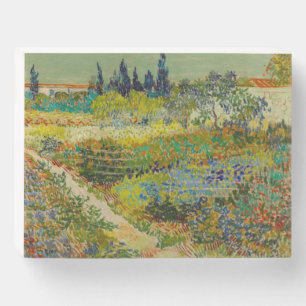 Vincent Van Gogh Garden at Arles Wooden Box Sign