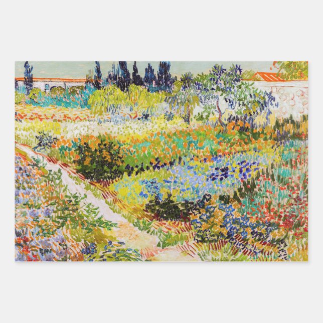 Vincent van Gogh - Garden at Arles Wrapping Paper Sheets (Front)
