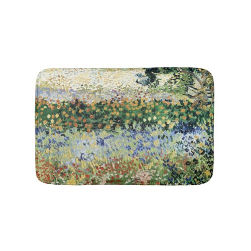 Vincent van Gogh  Garden in Bloom Arles 1888 Bathroom Mat