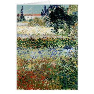 Vincent van Gogh   Garden in Bloom, Arles, 1888 Cards