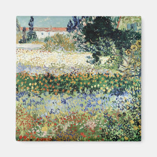 Vincent van Gogh Garden in Bloom, Arles, 1888 Magnet