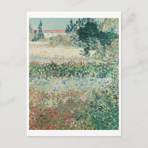 Vincent van Gogh  Garden in Bloom Arles 1888 Postcard