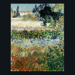 Vincent van Gogh | Garden in Bloom, Arles, 1888 Poster<br><div class="desc">Garden in Bloom,  Arles,  1888 | by Vincent van Gogh | Art Location: Private Collection,  Zurich,  Switzerland | Dutch Artist | Image Collection Number: XIR76792</div>