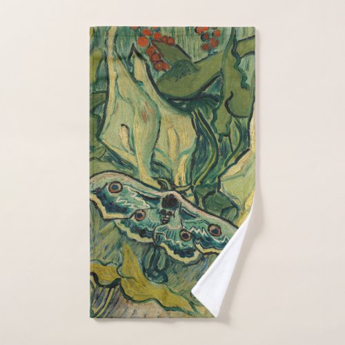 Vincent van Gogh _ Giant Peacock Moth Bath Towel Set