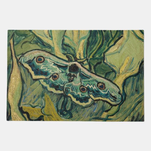 Vincent van Gogh _ Giant Peacock Moth Doormat