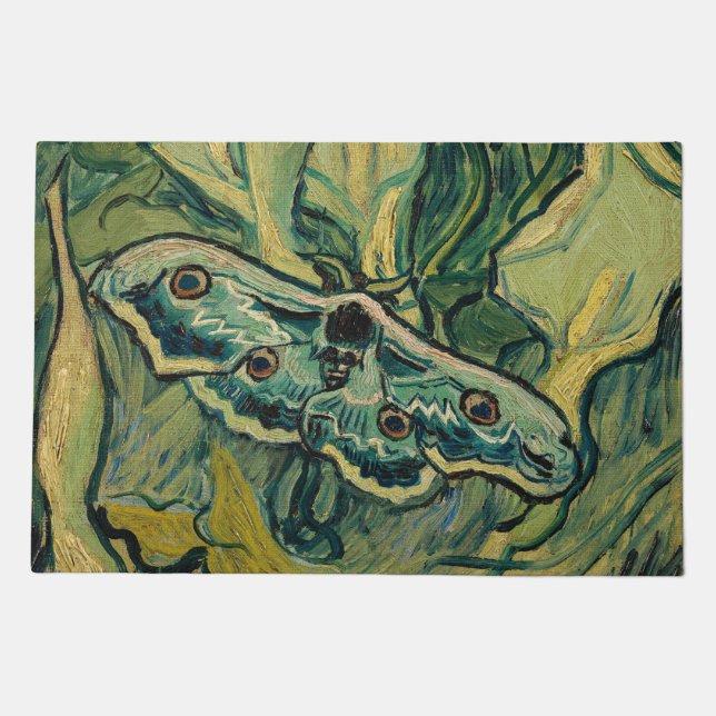 Vincent van Gogh - Giant Peacock Moth Doormat (Front)