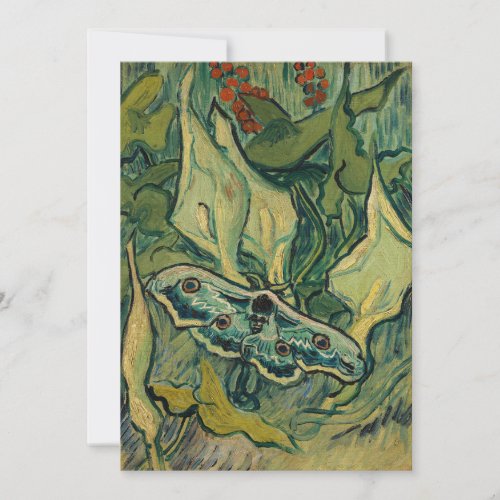 Vincent van Gogh _ Giant Peacock Moth Invitation