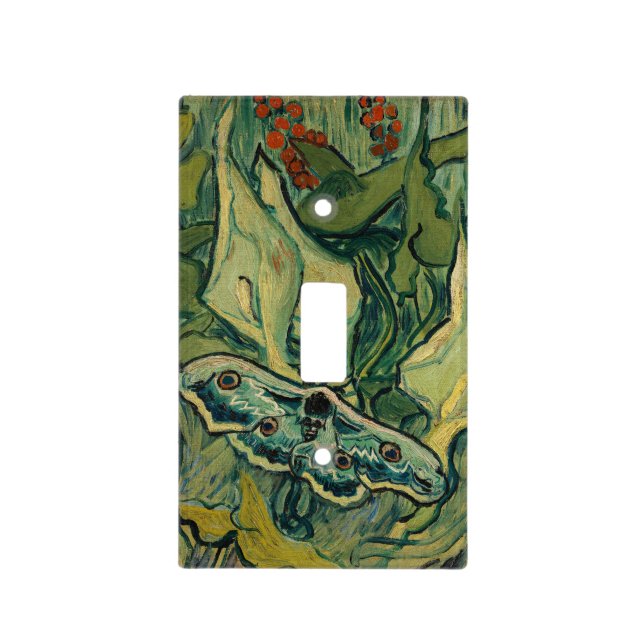 Vincent van Gogh - Giant Peacock Moth Light Switch Cover (Front)