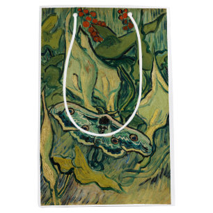 Vincent van Gogh - Giant Peacock Moth Medium Gift Bag