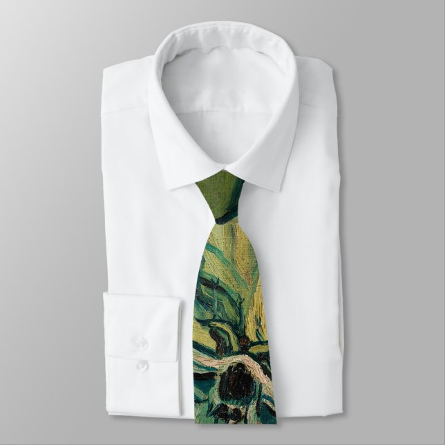 Vincent van Gogh - Giant Peacock Moth Neck Tie (Tied)