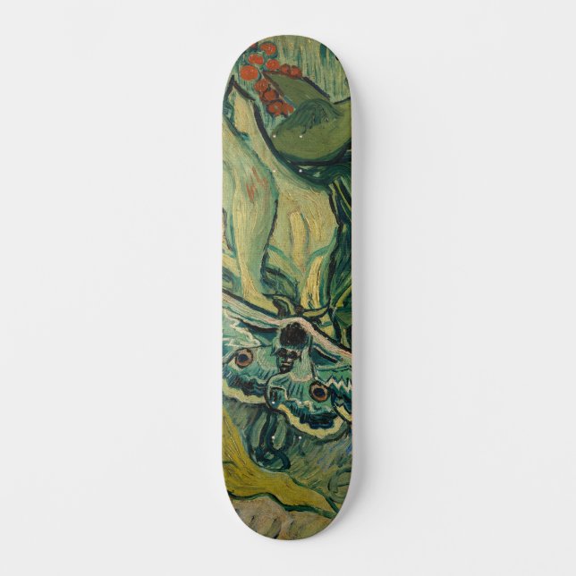 Vincent van Gogh - Giant Peacock Moth Skateboard (Front)