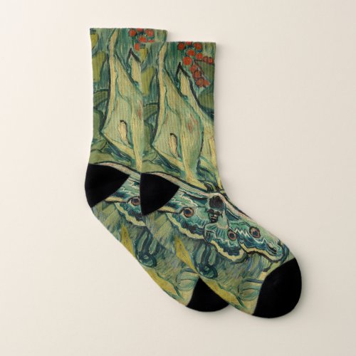 Vincent van Gogh _ Giant Peacock Moth Socks