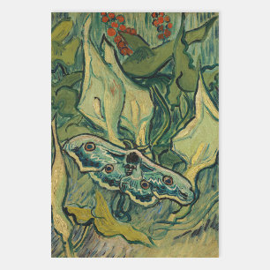 Vincent van Gogh - Giant Peacock Moth Wrapping Paper Sheets