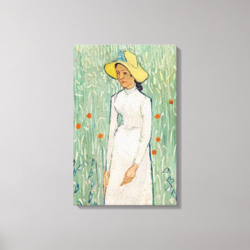 Vincent van Gogh _ Girl in White Canvas Print